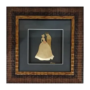 تابلو طلاکوب طرح عروس داماد