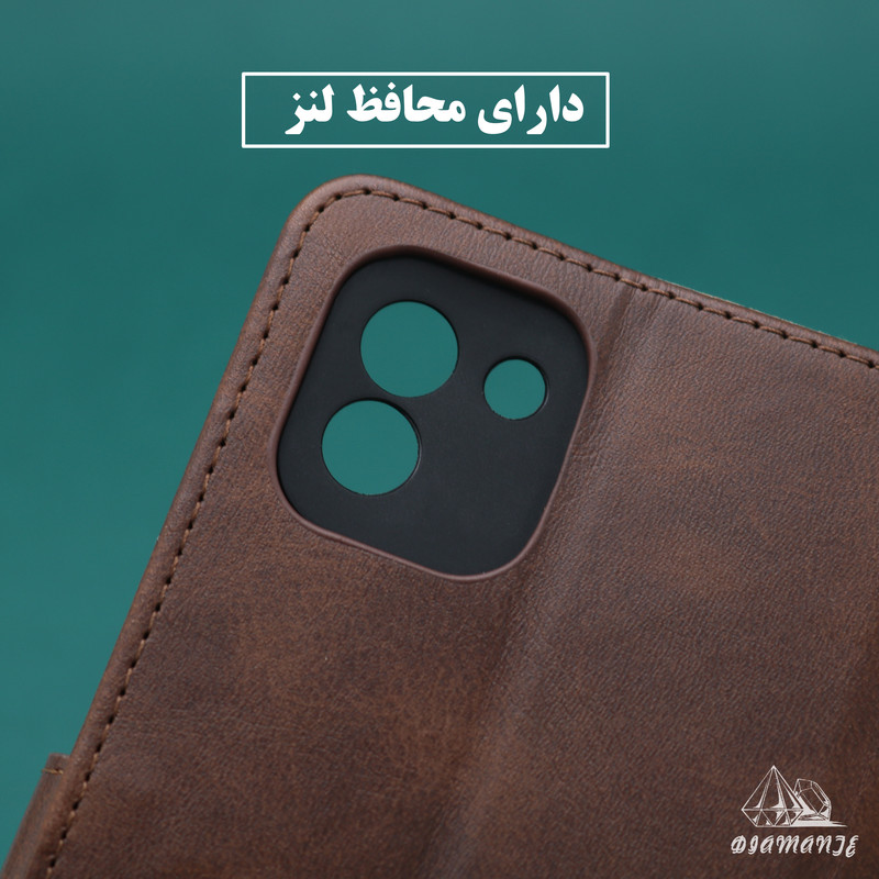 کیف کلاسوری دیامانته مدل Scusa Bk مناسب برای گوشی موبایل شیائومی Mi 12X به همراه بند آویز