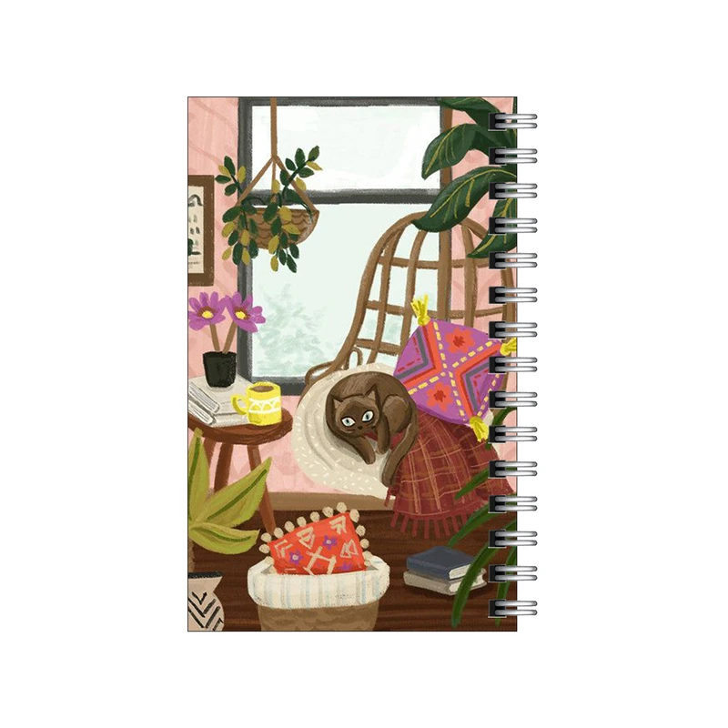 دفترچه یادداشت مدل to do list طرح گربه خوشبخت کد 6043607
