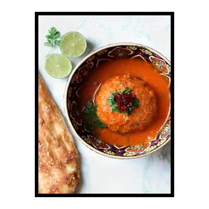 تابلو نوری بکلیت طرح رستوران غذای سنتی ایرانی کوفته تبریزی مدل B-bu7413 فریم مشکی