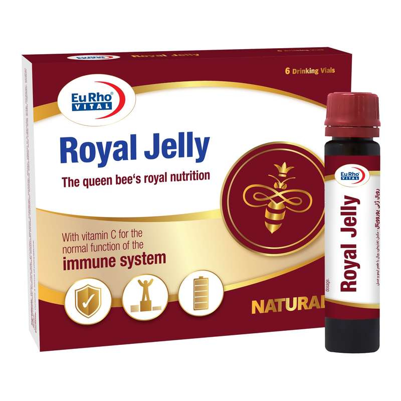 ویال خوراکی رویال ژلی یوروویتال بسته 6 عددی ویال خوراکی رویال ژلی یوروویتال بسته 6 عددی