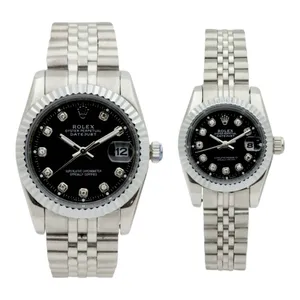 ست ساعت مچی عقربه ای زنانه و مردانه مدل DATE JUST BKSR