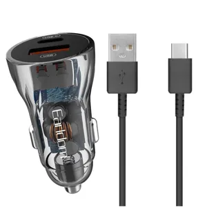 شارژر فندکی 48 وات ارلدام مدل ES-CC17 به همراه کابل تبدیل USB-C