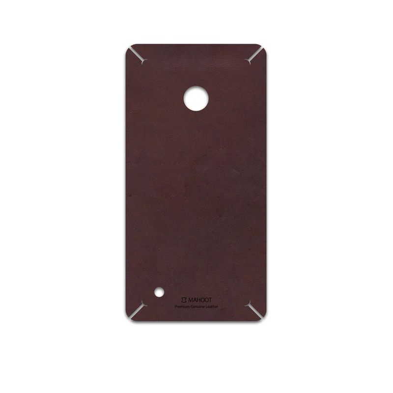 برچسب پوششی ماهوت مدل Matte-Dark-Brown-Leather مناسب برای گوشی موبایل نوکیا Lumia 530