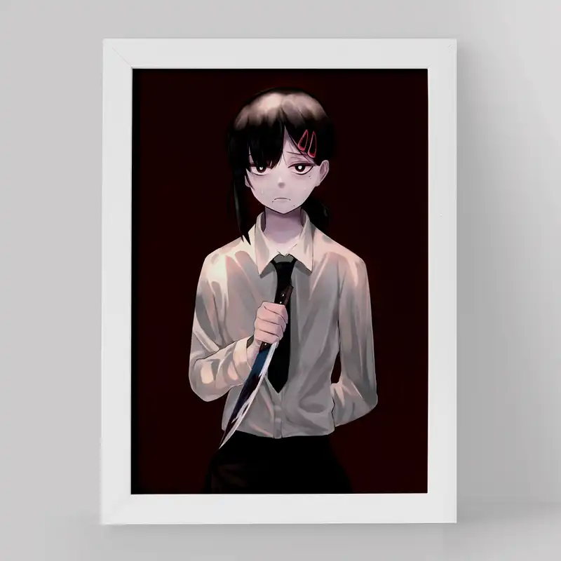 تابلو خندالو مدل ریزه انیمه مرد اره ای کد 17891