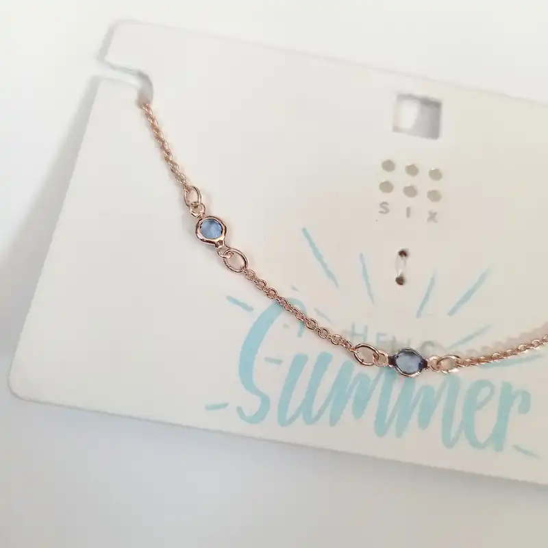 پابند زنانه سیکس مدل نگین دار یخی