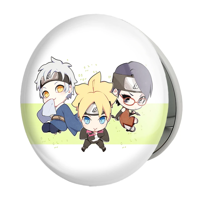 آینه جیبی خندالو طرح سارادا و بوروتو و میتسوکی انیمه بوروتو Boruto مدل تاشو کد 13122 