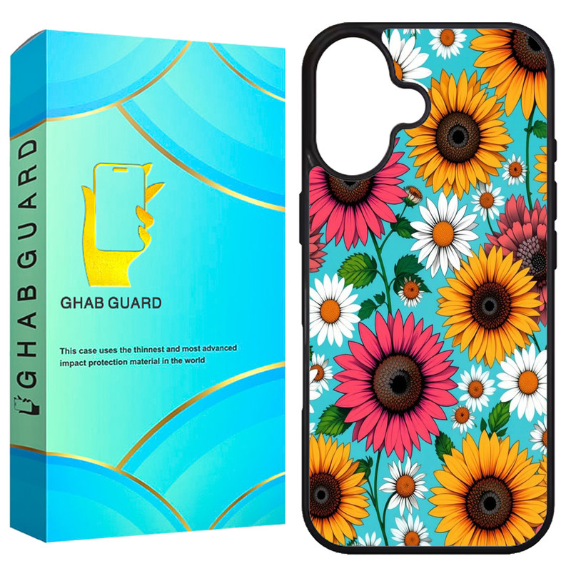 کاور قاب گارد طرح گل گلی مدل G16PL مناسب برای گوشی موبایل اپل iPhone 16 Plus