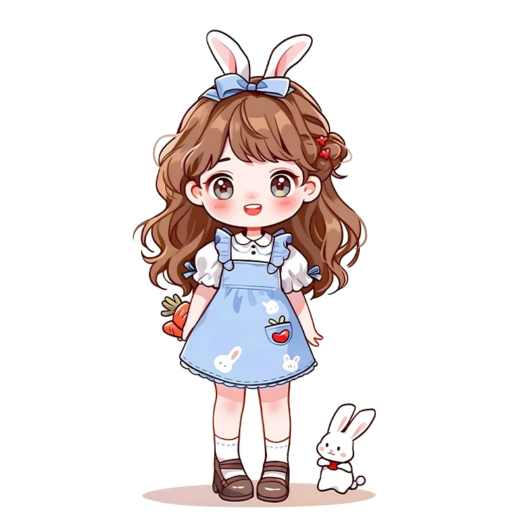 استیکر پارچه و لباس پاد آفرین مدل کارتونی کیوت عروسکی دخترانه کد S5213