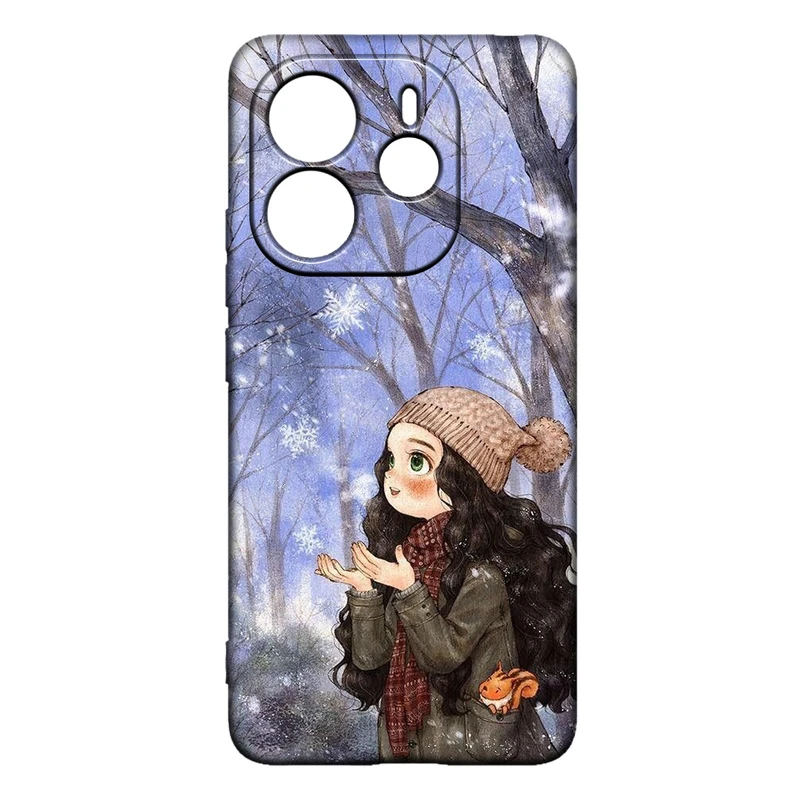 کاور طرح دخترانه کد 170 مناسب برای گوشی موبایل شیائومی Redmi Note 14 4G