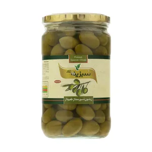 زیتون شور ممتاز طعم دار سبزینه تک - 700 گرم