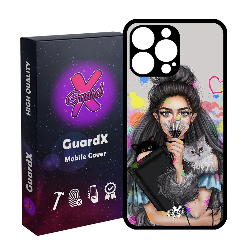 کاور گارد ایکس طرح Girl مدل Glass10386 مناسب برای گوشی موبایل اپل iPhone 14 Pro Max