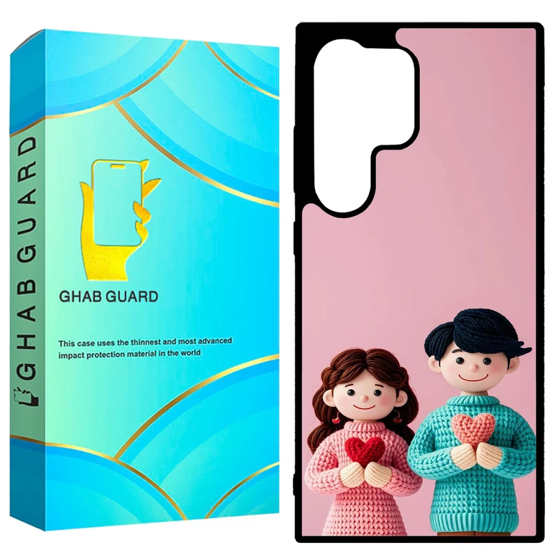 کاور قاب گارد طرح دختر و پسر مدل GCHPD24U مناسب برای گوشی موبایل سامسونگ Galaxy S24 Ultra 5G