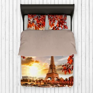 سرویس خواب مدل برج ایفل یک نفره 4 تکه