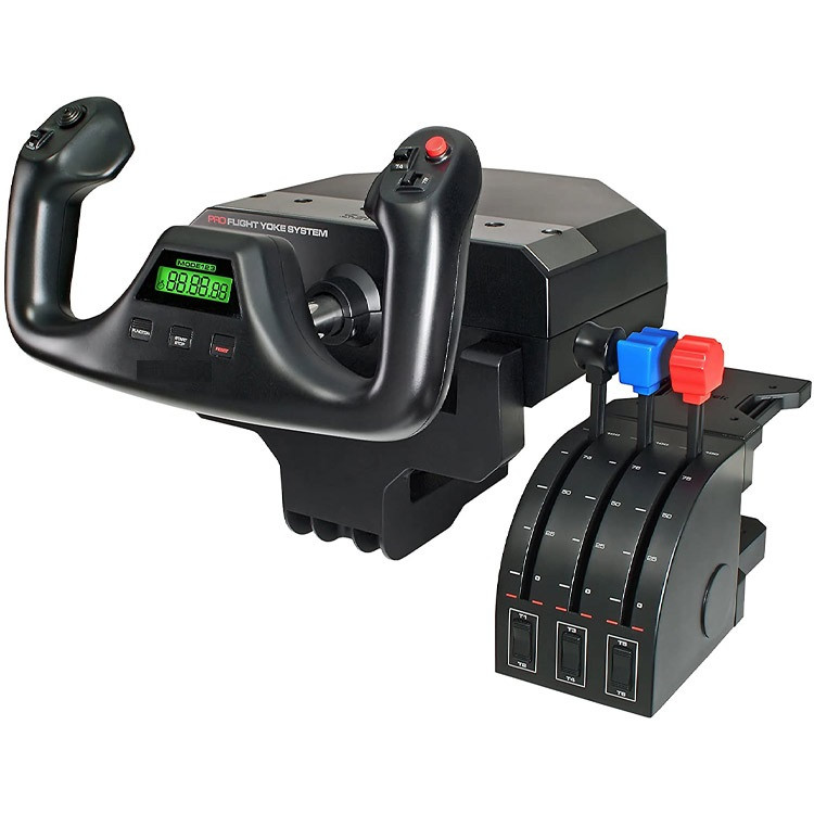 فرمان و پدال بازی لاجیتک مدل FLIGHT YOKE SYSTEM