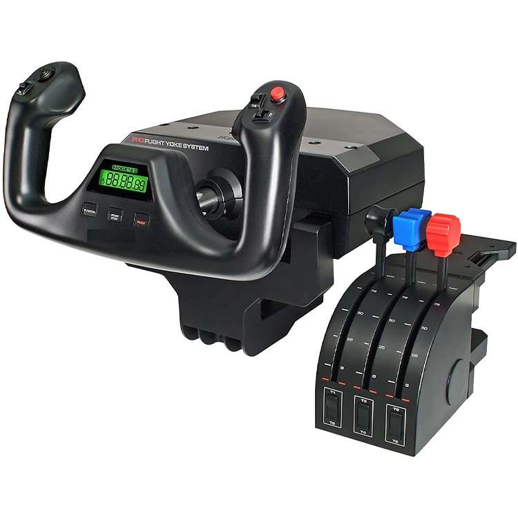 فرمان و پدال بازی لاجیتک مدل FLIGHT YOKE SYSTEM فرمان و پدال بازی لاجیتک مدل FLIGHT YOKE SYSTEM