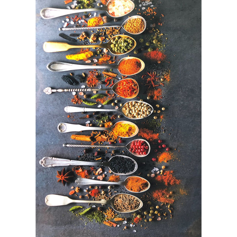 فرش پارچه ای طرح ادویه مدل آشپزخانه