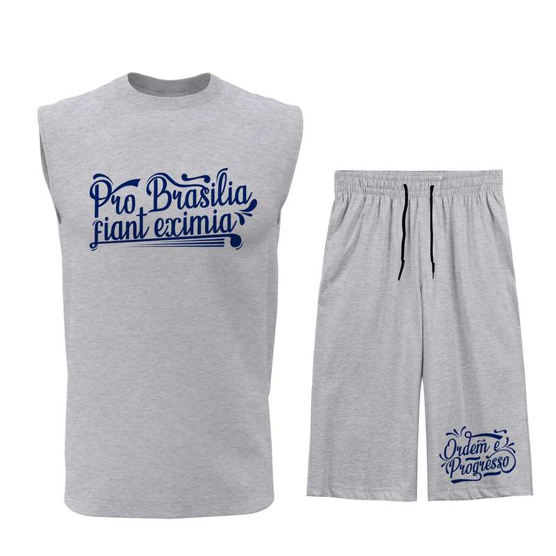 ست تاپ و شلوارک مردانه مدل T165G