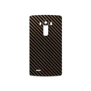 MAHOOT Glossy-Brown-Fiber Cover Sticker for LG G4
