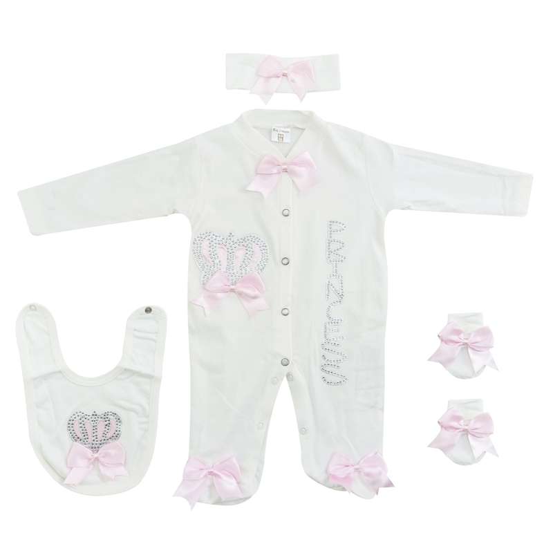 ست 4 تکه لباس نوزادی مدل Ponpon