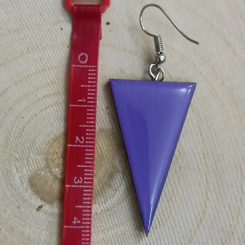 گوشواره زنانه مدل مثلث چوبی