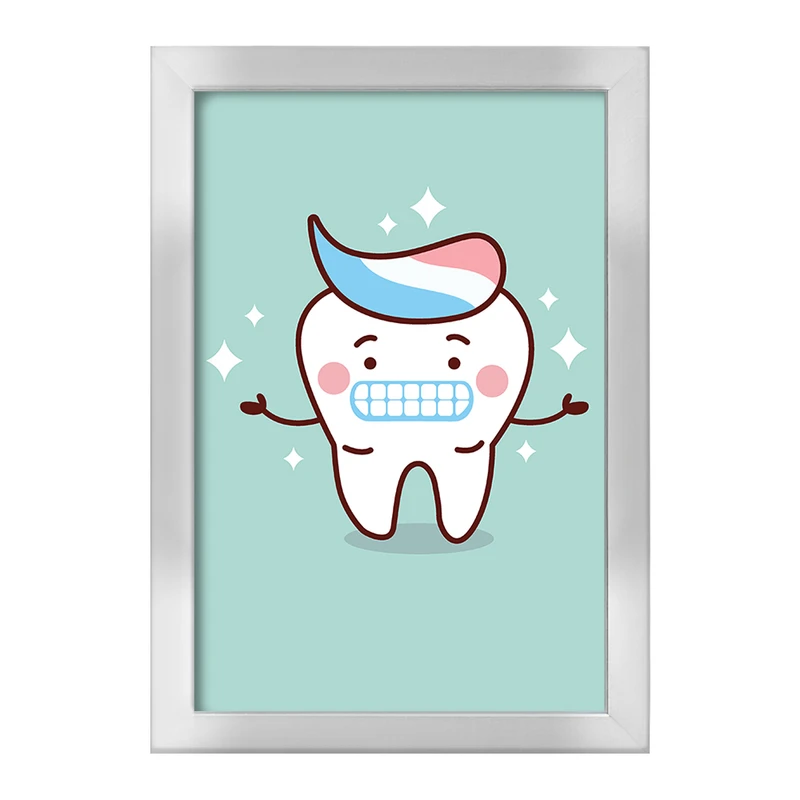 تابلو خندالو طرح دندان و دندان پزشکی کودکانه کد 36780