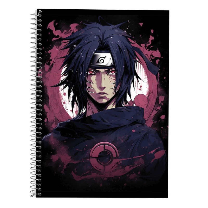 دفتر زبان 50 برگ مدوپد مدل سه خط طرح Naroto کد DF11136