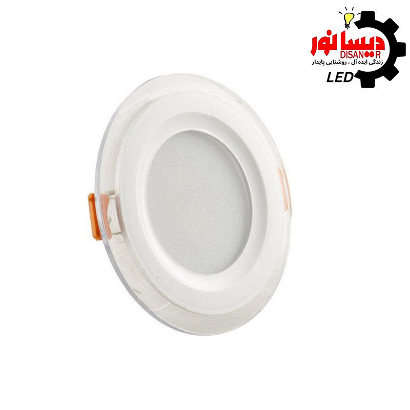 پنل ال ای دی 7 وات دیسانور مدل لامپ مهبد توکار دور شیشه ای DL7wG-5pack بسته 5 عددی