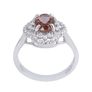 انگشتر نقره زنانه بازرگانی میلادی مدل سنگ اونیکس کد AWR_1025