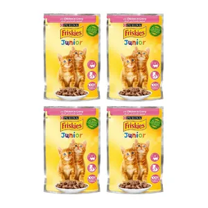 پوچ گربه فریسکیز مدل کیتن وزن 85 گرم بسته 4 عددی