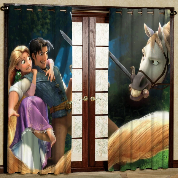 پرده مخمل پانچی کد 6514 سایز 280x140 سانتی متر