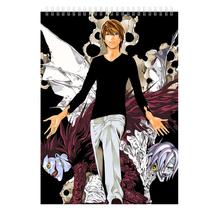 دفتر یادداشت بادکنک آبی طرح انیمه مدل death note2