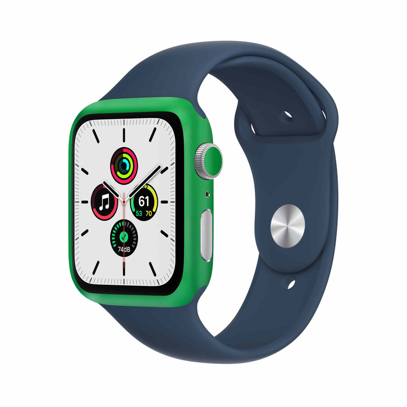 تصویر برچسب ماهوت طرح Matte-Green مناسب برای اپل واچ Watch Se 40mm
