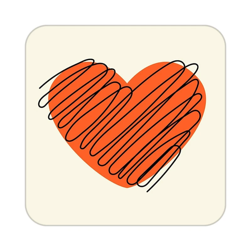 زیر لیوانی کاکتی طرح عاشقانه مدل mp38580