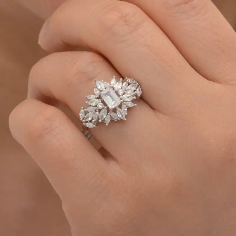 انگشتر طلا 18 عیار زنانه طلای مستجابی کد 55