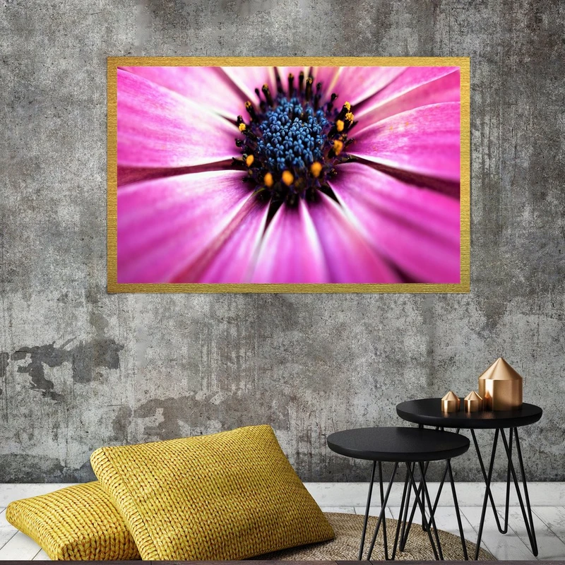 تابلو بکلیت طرح طبیعت و گل مدل قاب شاسی T-S8664