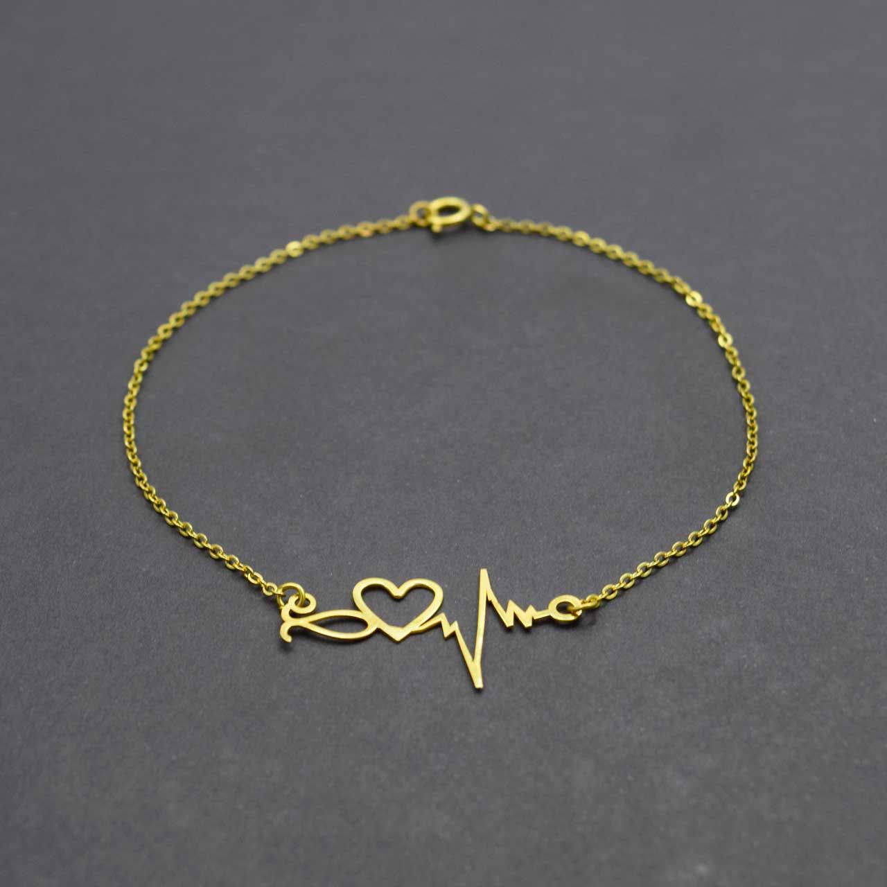 دستبند طلا 18 عیار زنانه کانیار گالری مدل B18 -  - 2