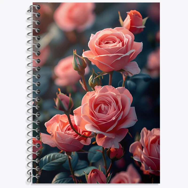 دفتر لغت 50 برگ خندالو طرح گل گلی کد N4632