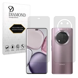 Diamond Tough model transparent screen protector suitable for Honor X9c mobile phone along with the back protector