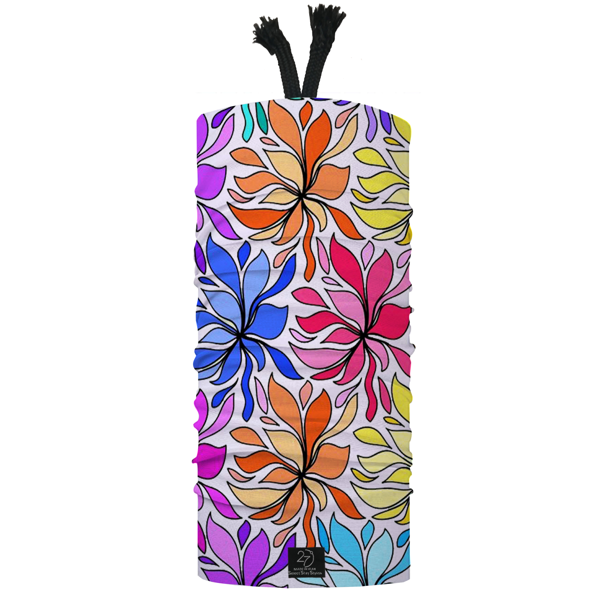 دستمال سر و گردن 27 طرح گل کد Jb09