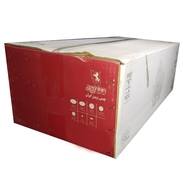 سرویس غذاخوری 28 پارچه چینی زرین ایران سری ایتالیا اف مدل فلورانس درجه یک