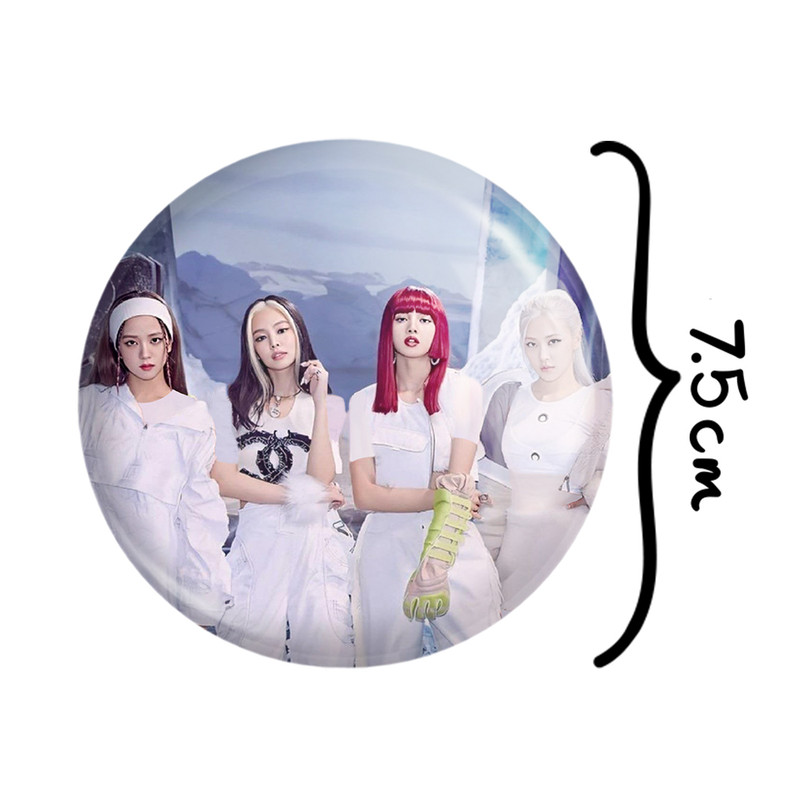 آینه جیبی خندالو مدل گروه بلک پینک Black Pink  کد 14595