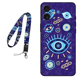 Megafone Devil Eye 0023 Cover For Apple iPhone 16 Mobile Neckband