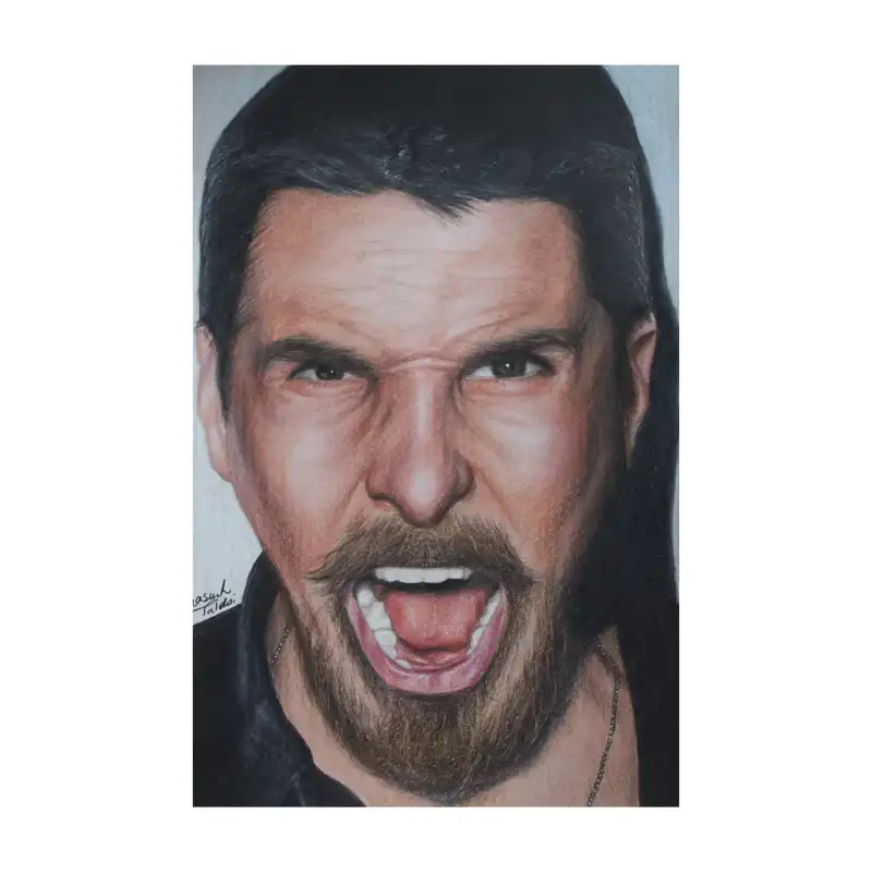 نقاشی مداد رنگی مدل کریستین بیل کد 01