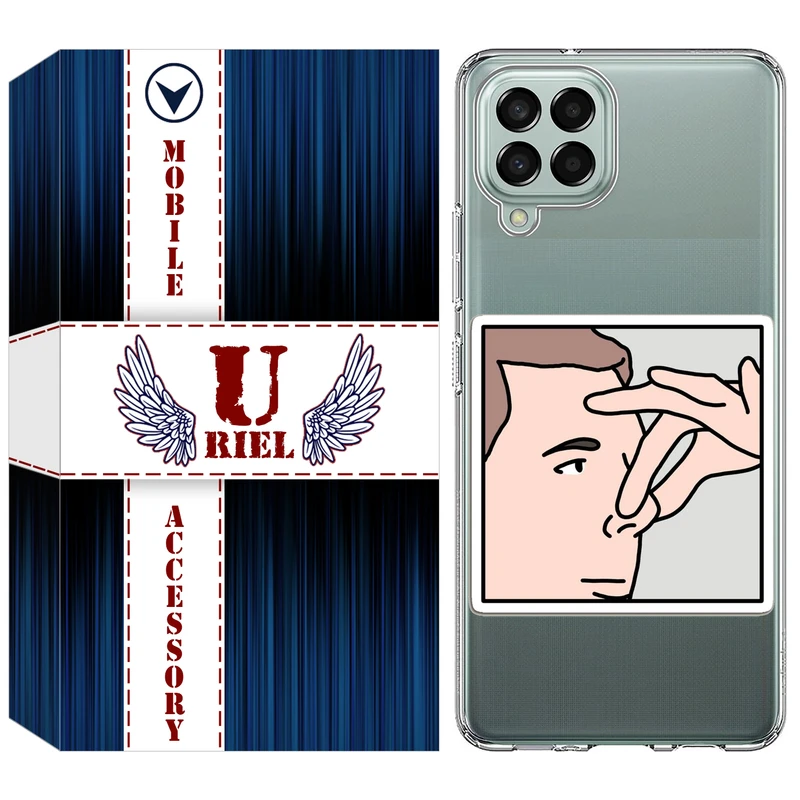 کاور یوریل مدل Clear کد 87 طرح دماغ مناسب برای گوشی موبایل سامسونگ Galaxy M33