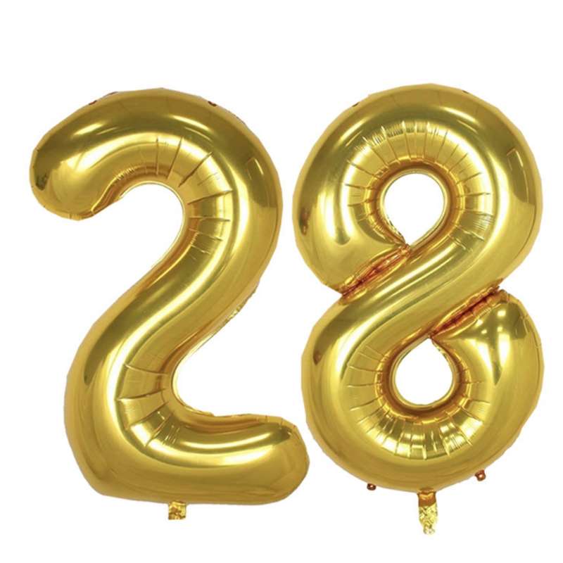 بادکنک فویلی پارتی لند تهران طرح عدد بیست و هشت کد twenty eight28 مجموعه 2 عددی