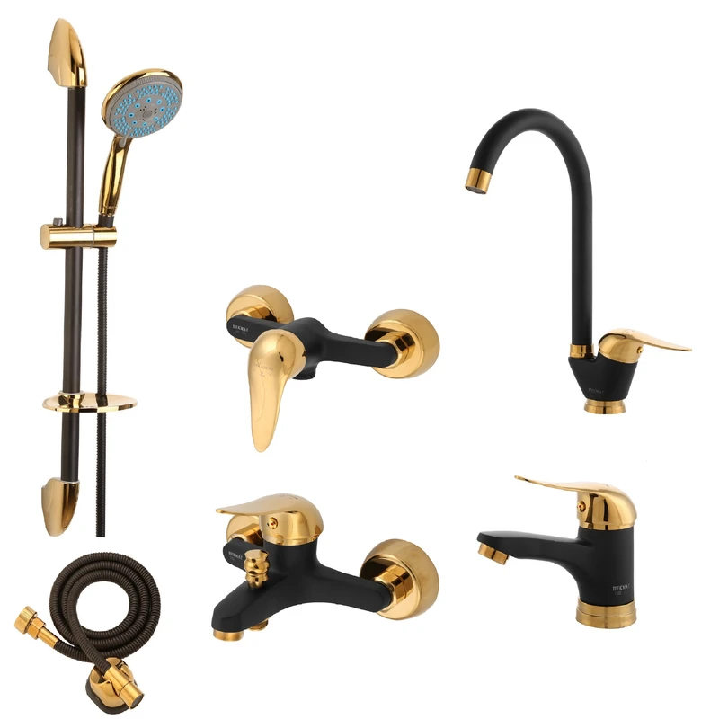 ست شیرآلات حکمت نشان مدل لیندا پلاس MT مجموعه 6 عددی