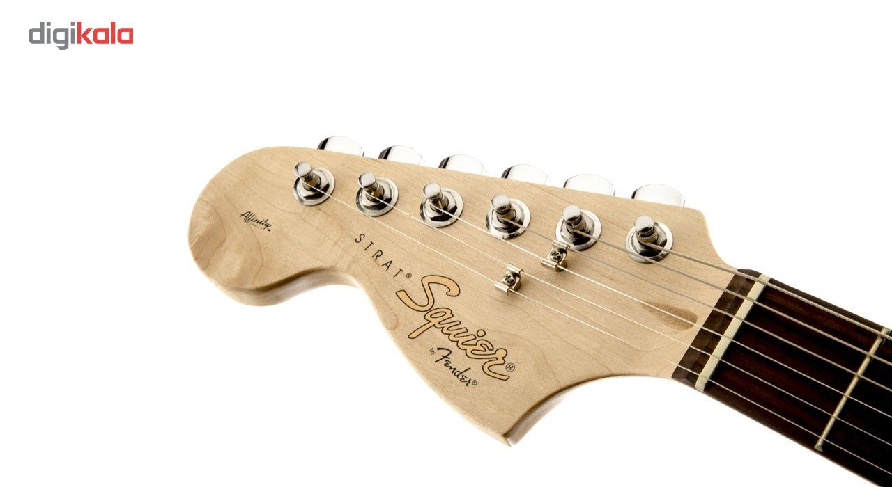 گیتار الکتریک چپ دست فندر مدل Affinity Strattocaster Rosewood FingerBoard Brown Sunburst Left-Handed