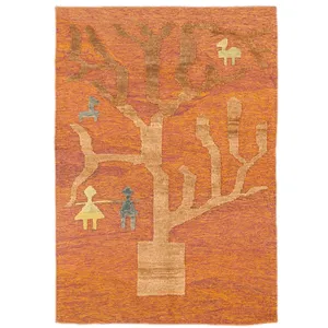 گبه دستبافت یک و نیم متری کد 96072