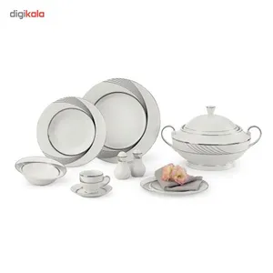 سرویس غذاخوری 84 پارچه شفر طرح Mega کد 5016